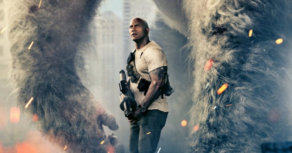 Dwayne Johnson Rampage Poster