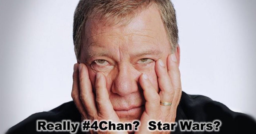 William Shatner Trolls 4Chan Over Star Wars: "Get A Life!"