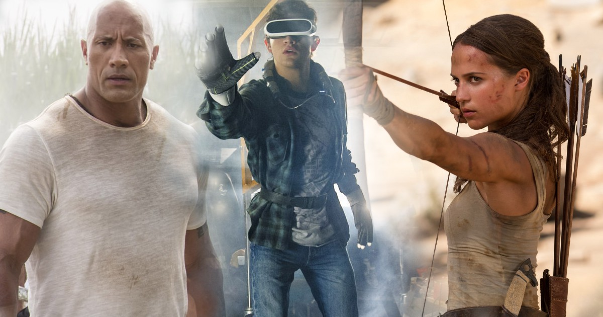 New Tomb Raider, Rampage, Ready Player One & Rampage Spots & Featurettes
