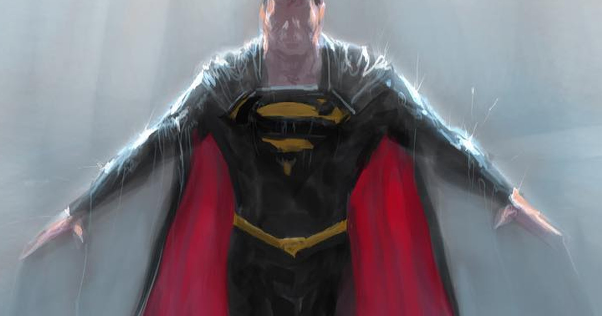 Justice League Mortal Art Reveals Batman Funeral & Superman Black Suit