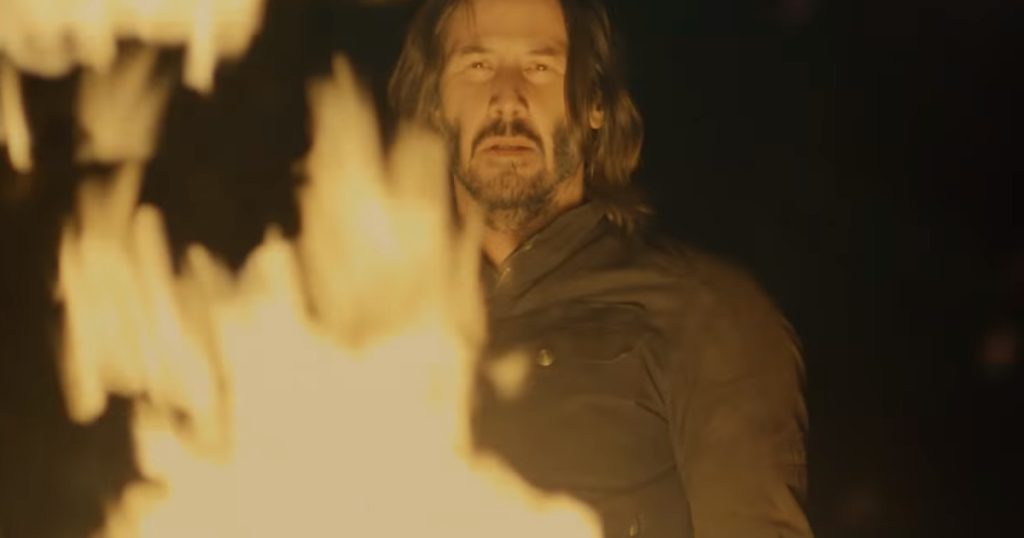 Keanu Reeves Is On Fire In Super Bowl Trailer