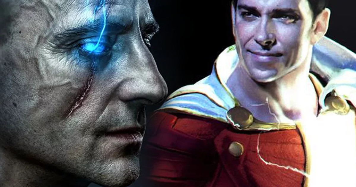 Mark Strong Vs Zachary Levi Shazam! Set Video