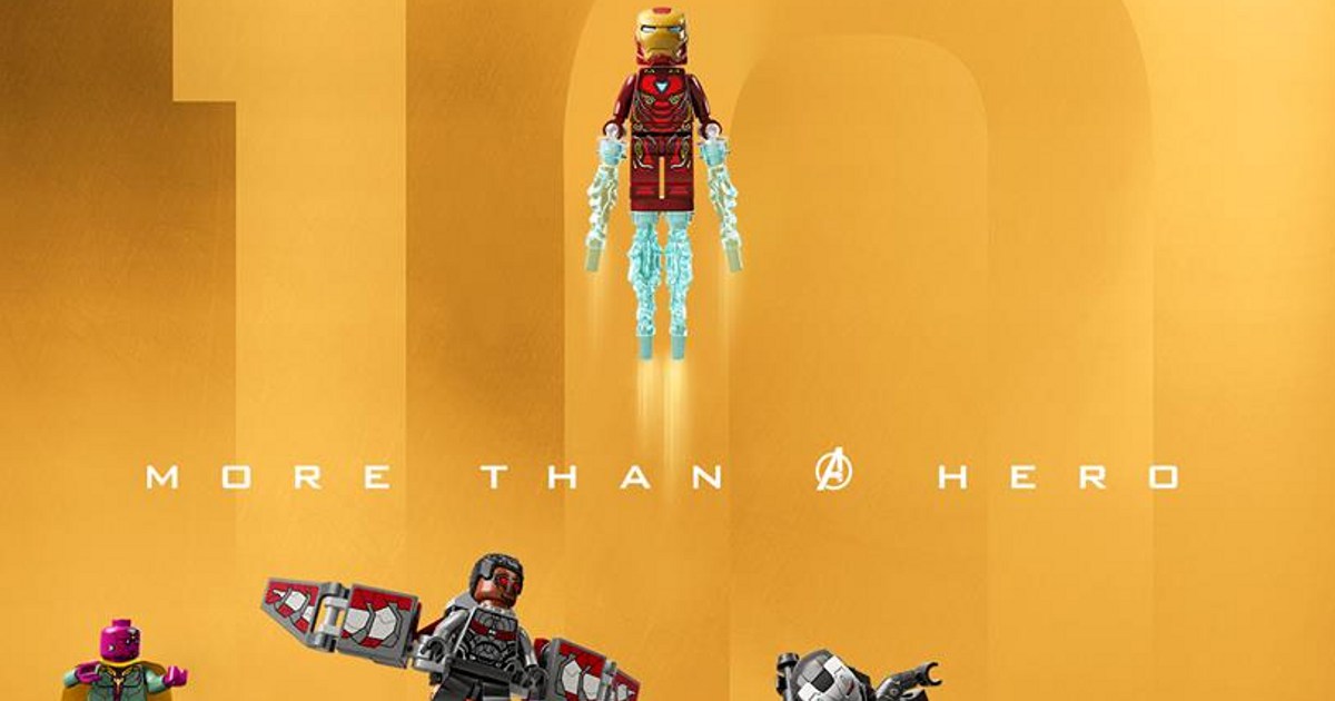 MCU 10 Year Anniversary LEGO Poster