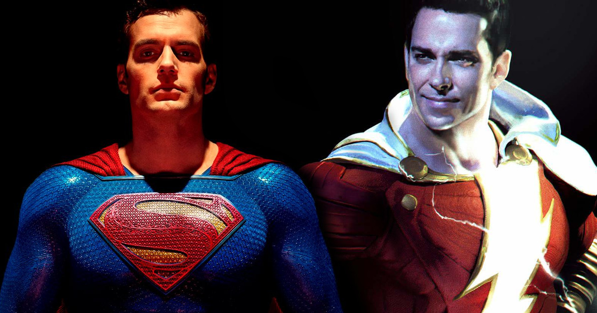 Henry Cavill & Zachary Levi Celebrate Superman