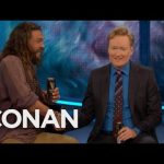 Conan Drinks A Pint Of Guinness With Aquaman Cast