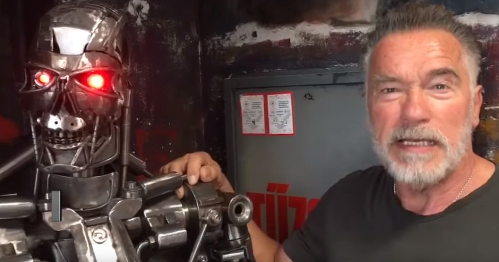 Visit Terminator 6 Set With Arnold Schwarzenegger