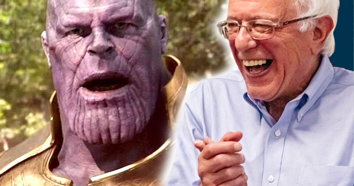 Bernie Sanders Announces Thanos As His Running Mate Teases Ted Cruz