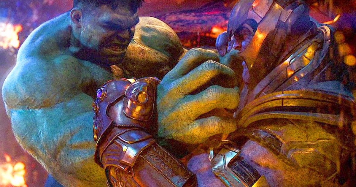 Hulk vs Thanos Rematch In Avengers: Endgame Concept Art