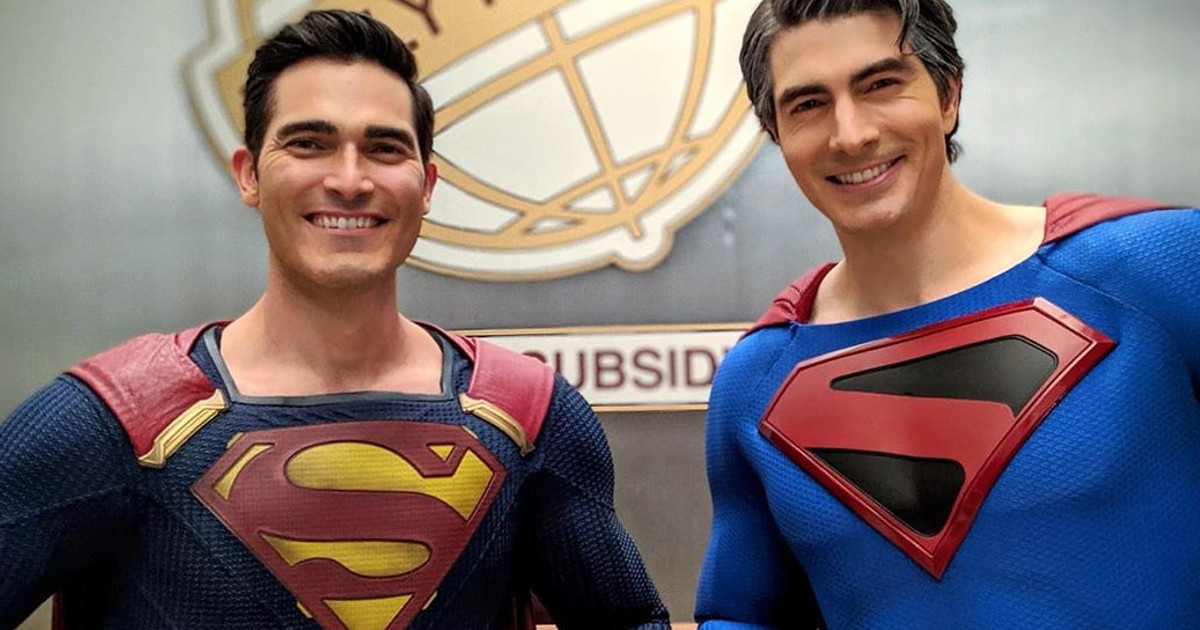 Crisis On Infinite Earths First Look: Brandon Routh Superman and Tyler Hoechlin Man of Steel