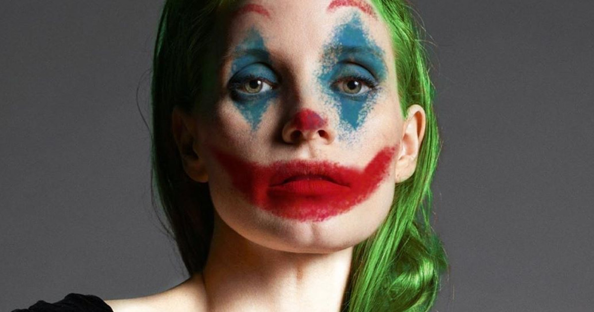 Jessica Chastain Is The Joker For Halloween