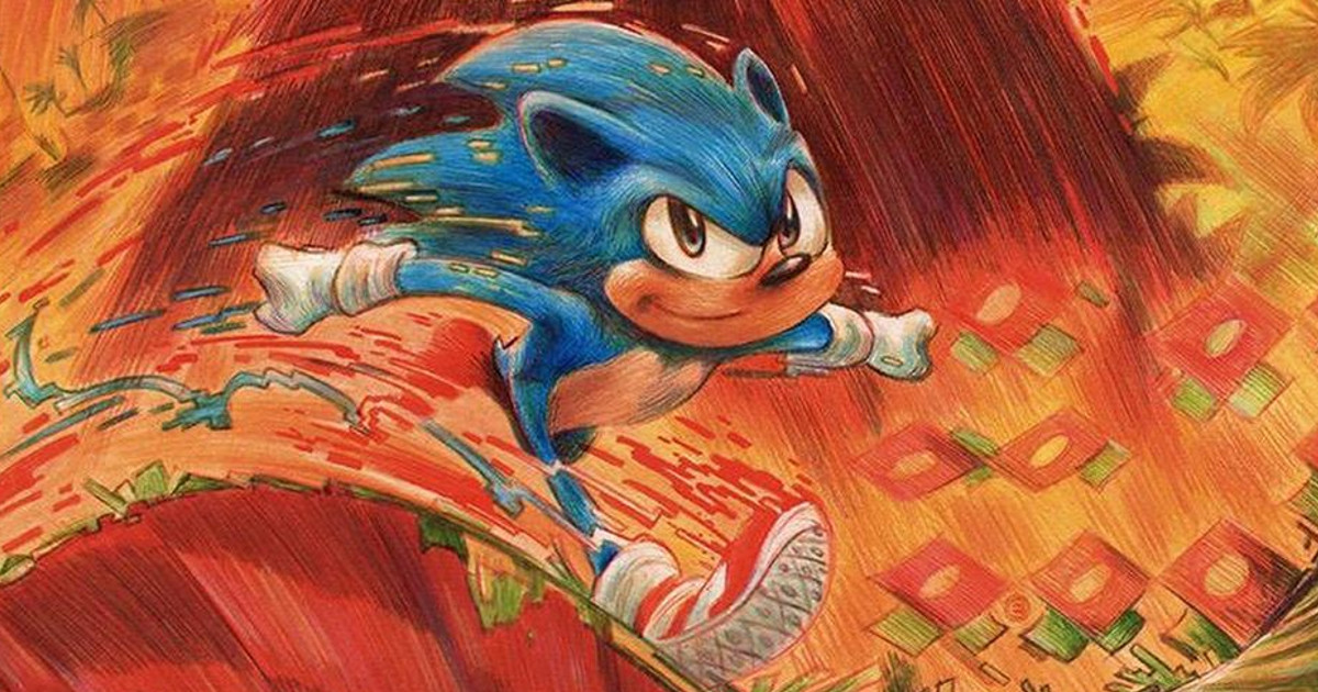 Poster Arte Sonic O Filme (30x40) - Exclusivo Ccxp 19