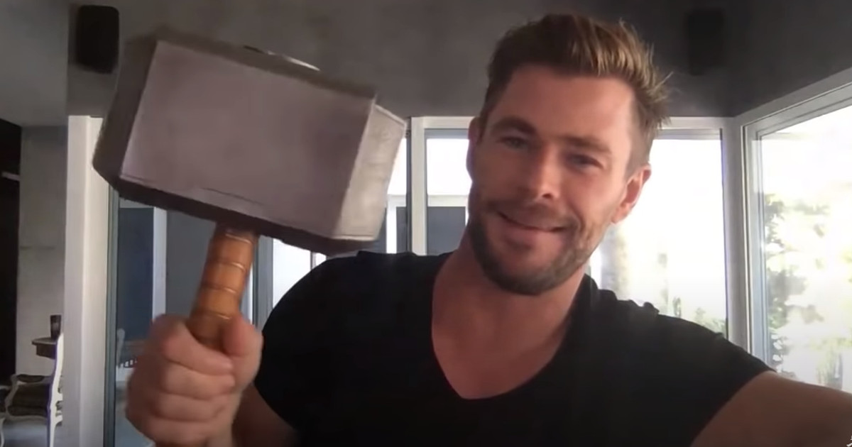Chris Hemsworth Has Thor’s Hammer, Mjolnir, and Stormbreaker