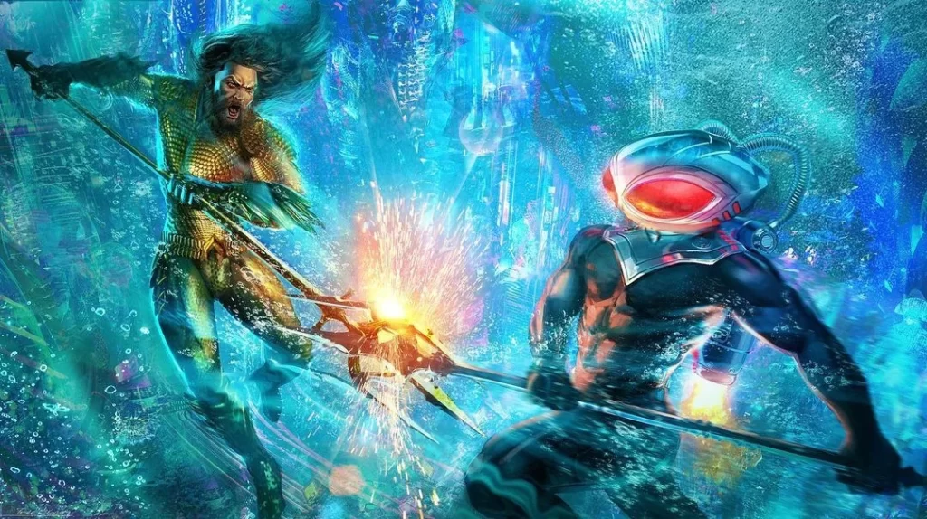 aquaman 2 concept art jason momoa vs black manta