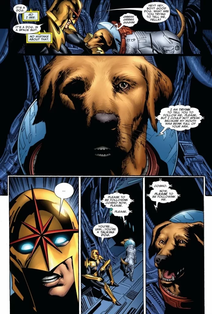 Nova and Cosmo Marvel Comics