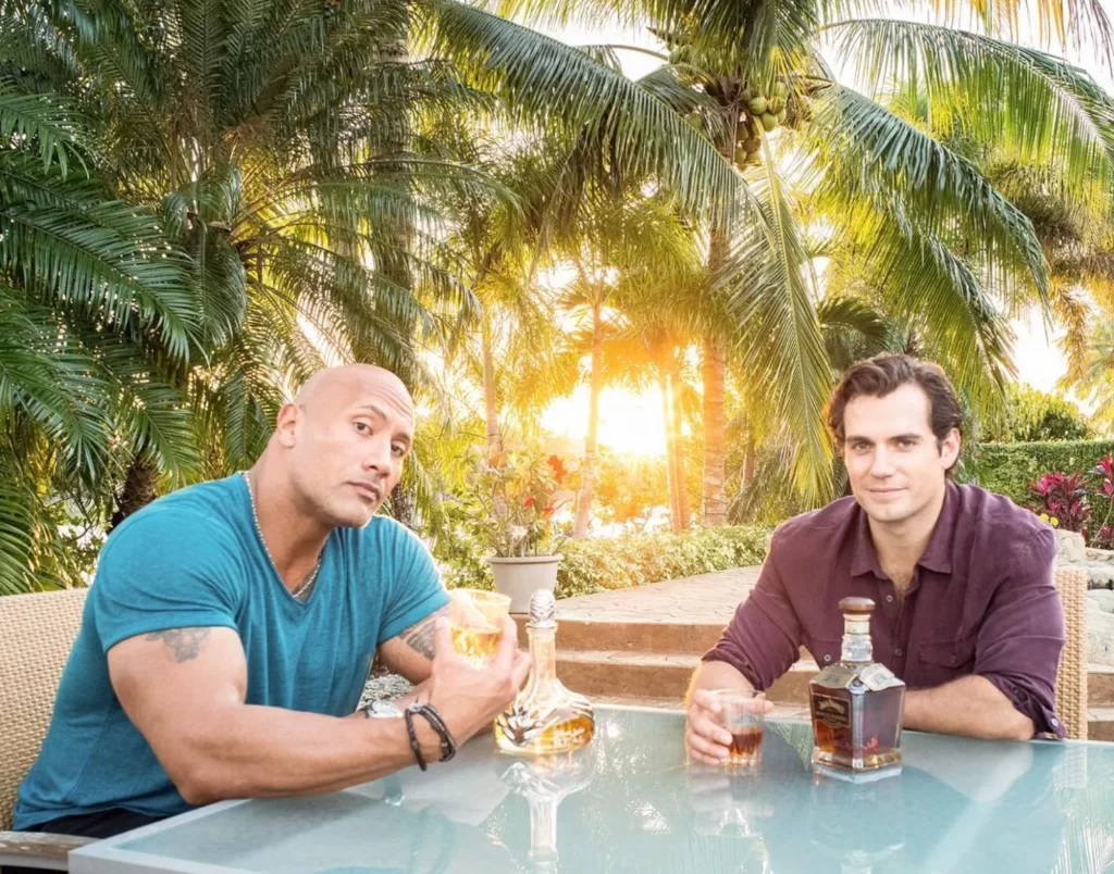 Dwayne Johnson and Henry Cavill 