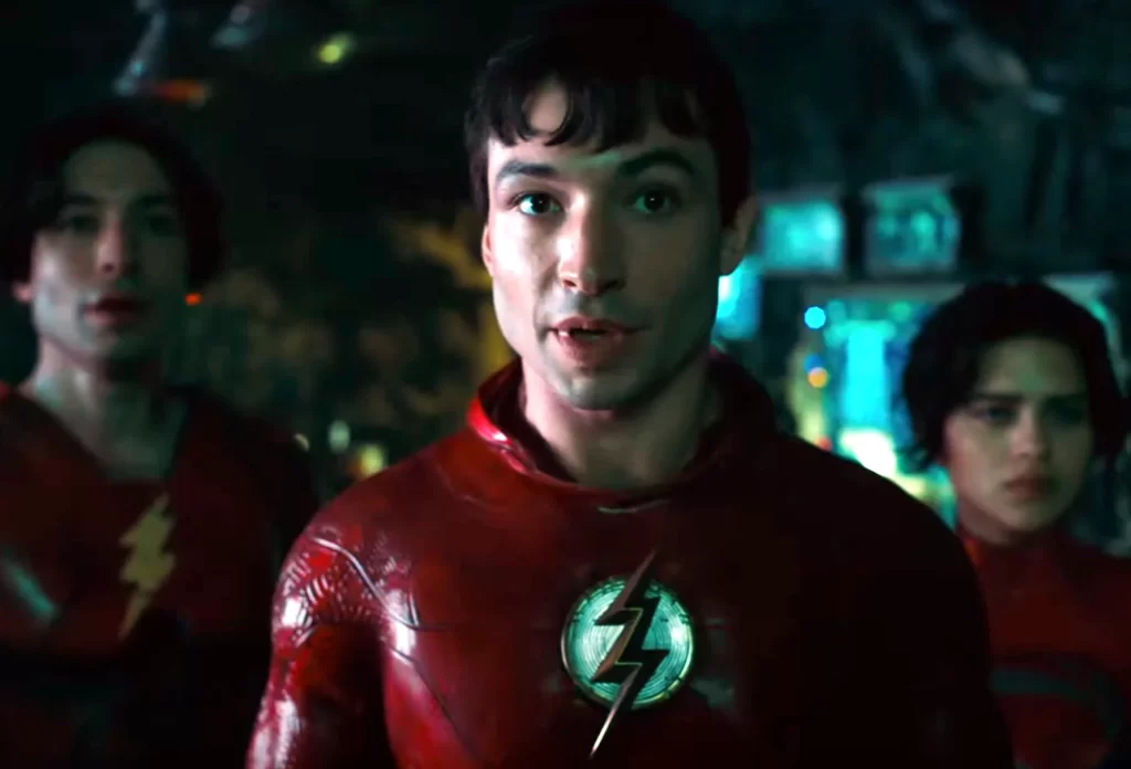 Ezra Miller and Sasha Calle Sυpergirl in The Flash