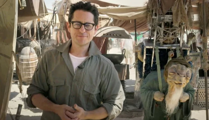 J.J. Abrams on the set of Disney's Star Wars