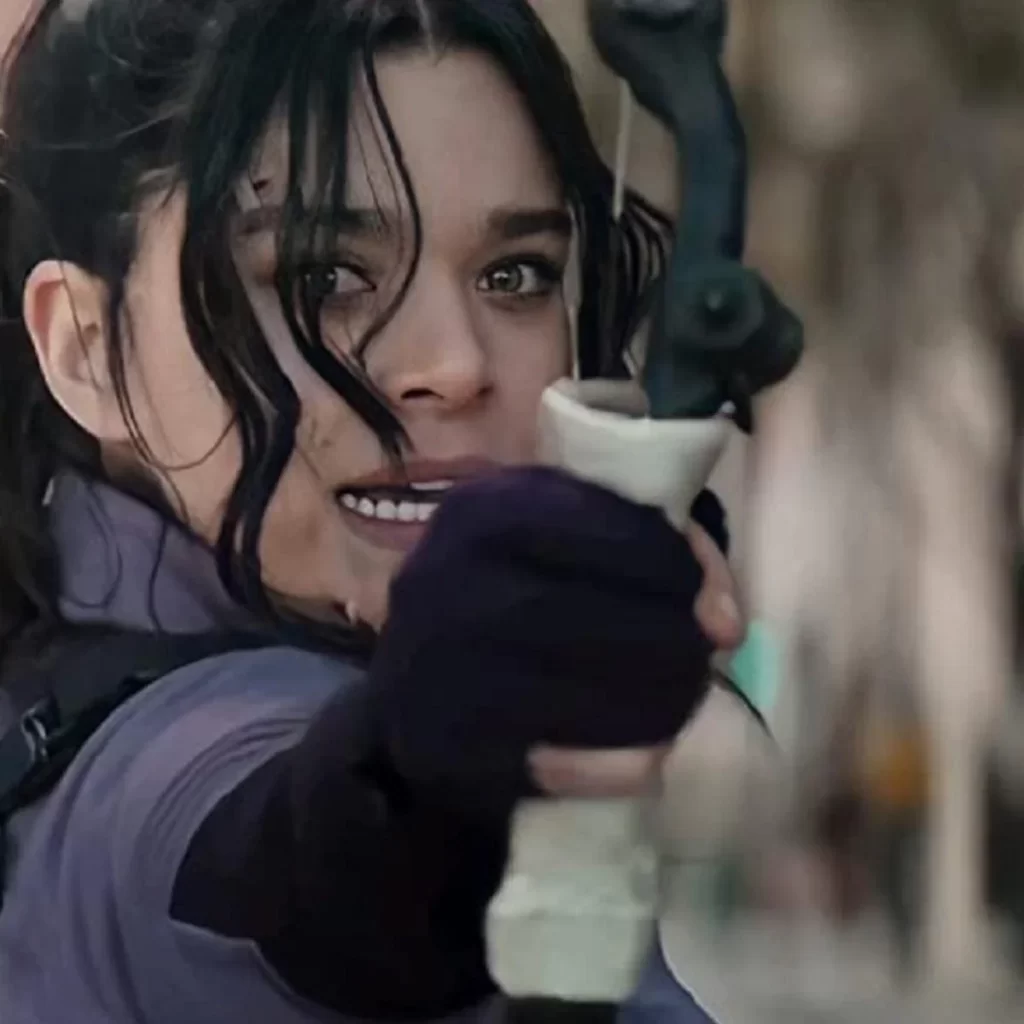 Hailee Steinfeld as Kate Bishop in Marvel's Hawkeye