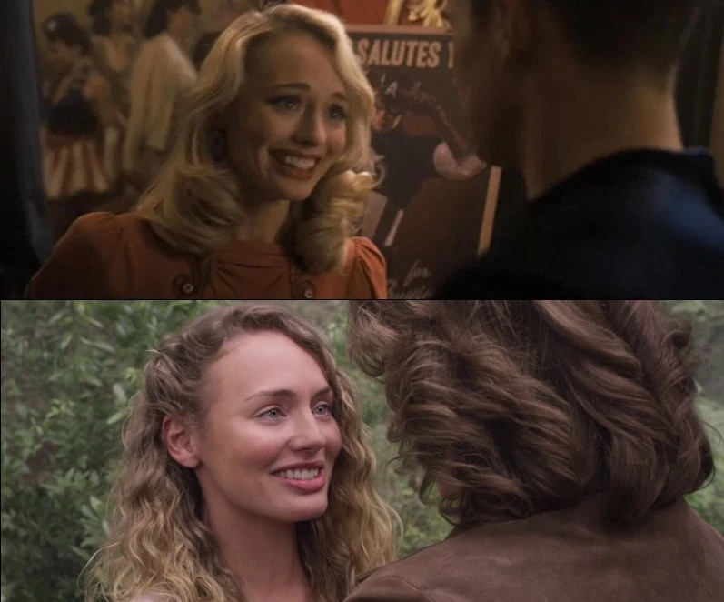 Laura Haddock in Captain America: The First Avenger and Guardians of the Galaxy