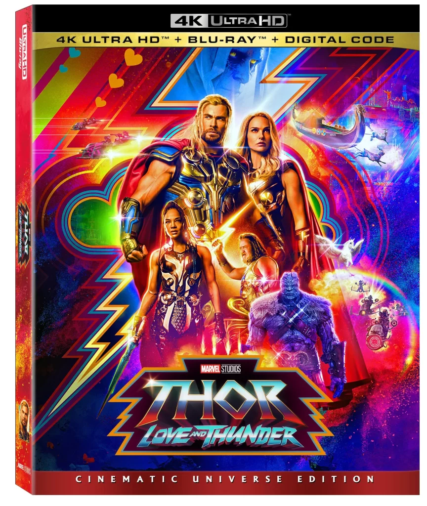 Thor: Love and Thunder Blu-Ray box art