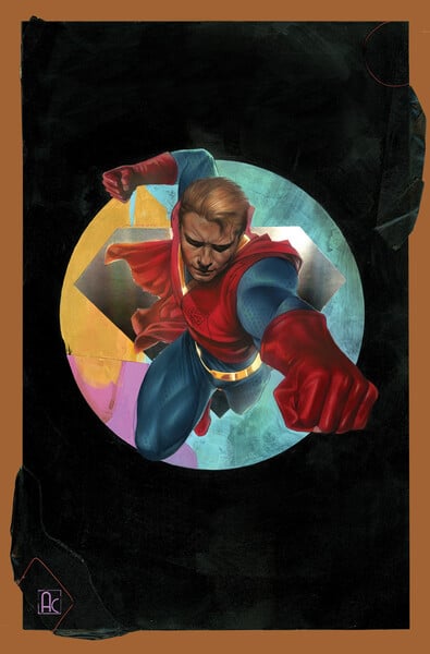 Superman variant cover, Tales From Earth-6: A Celebration of Stan Lee. Art by Ariel Colon