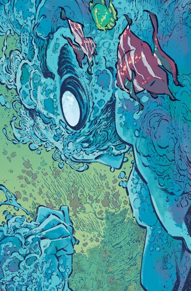 Aquaman variant cover, Tales From Earth-6: A Celebration of Stan Lee. Art by Jorge Corona