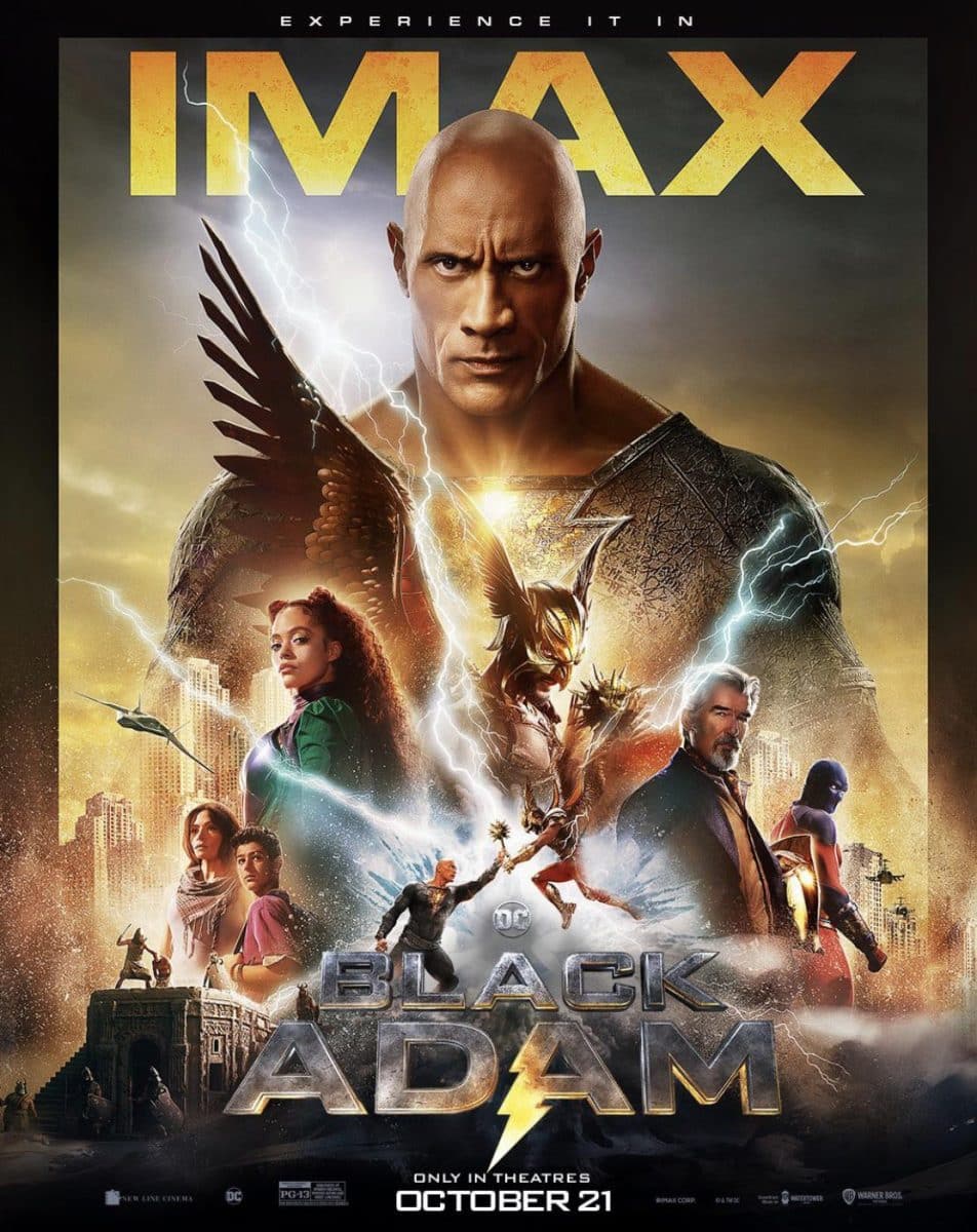 Black Adam Dwayne Johnson IMAX Poster