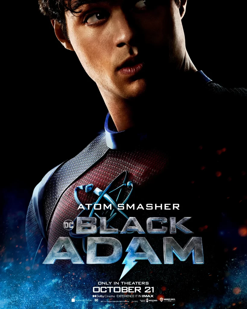 Atom Smasher Noah Centineo ‘Black Adam’ Poster
