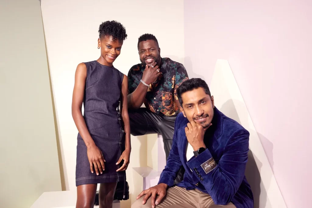 Black Panther 2 Letitia Wright, Winston Duke, and Tenoch Huerta 