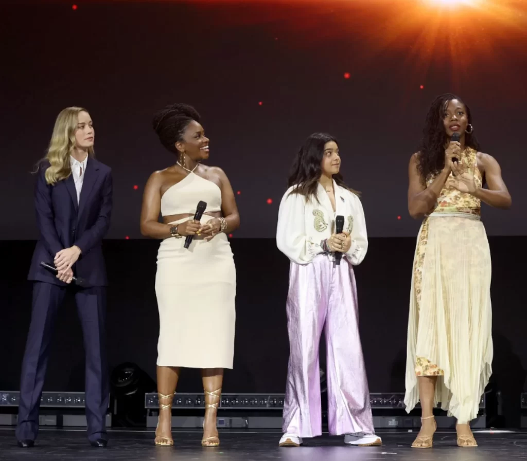 Brie Larson, Nia DaCosta, Iman Vellani, Teyonah Parris D23 Expo