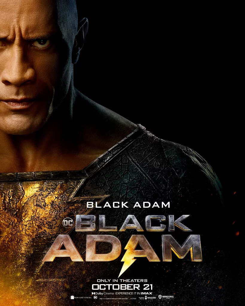 Dwayne Johnson Black Adam poster