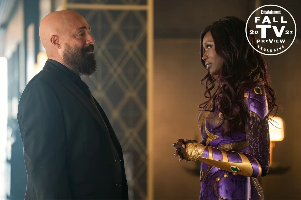 Titans Season 4: Titus Welliver as Lex Luthor and Anna Diop as Starfire