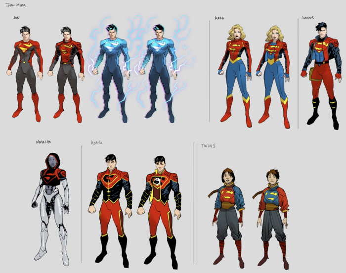 Action Comics 1051 Character Designs by Dan Mora
