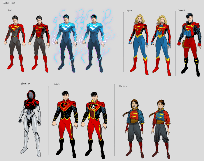 Action Comics 1051 Character Designs by Dan Mora