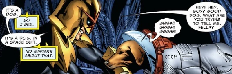 Marvel's Nova and Cosmo 