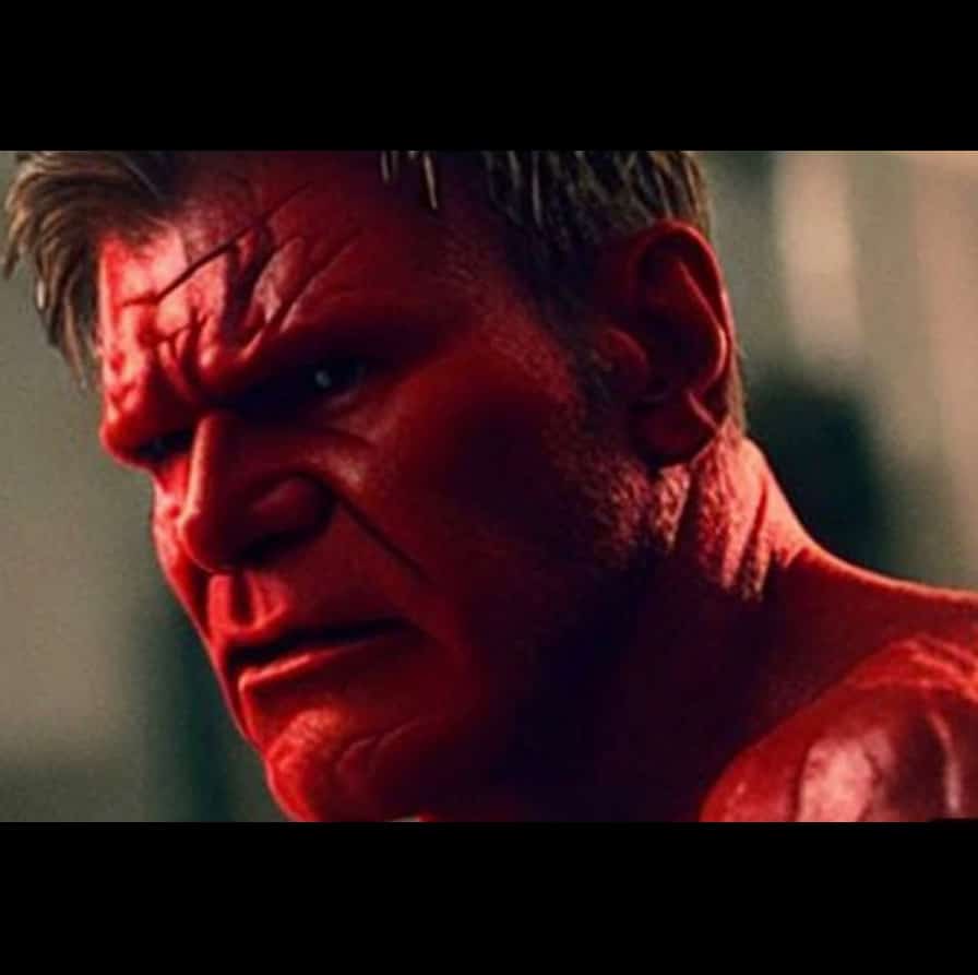 Harrison Ford as Red Hulk fan art