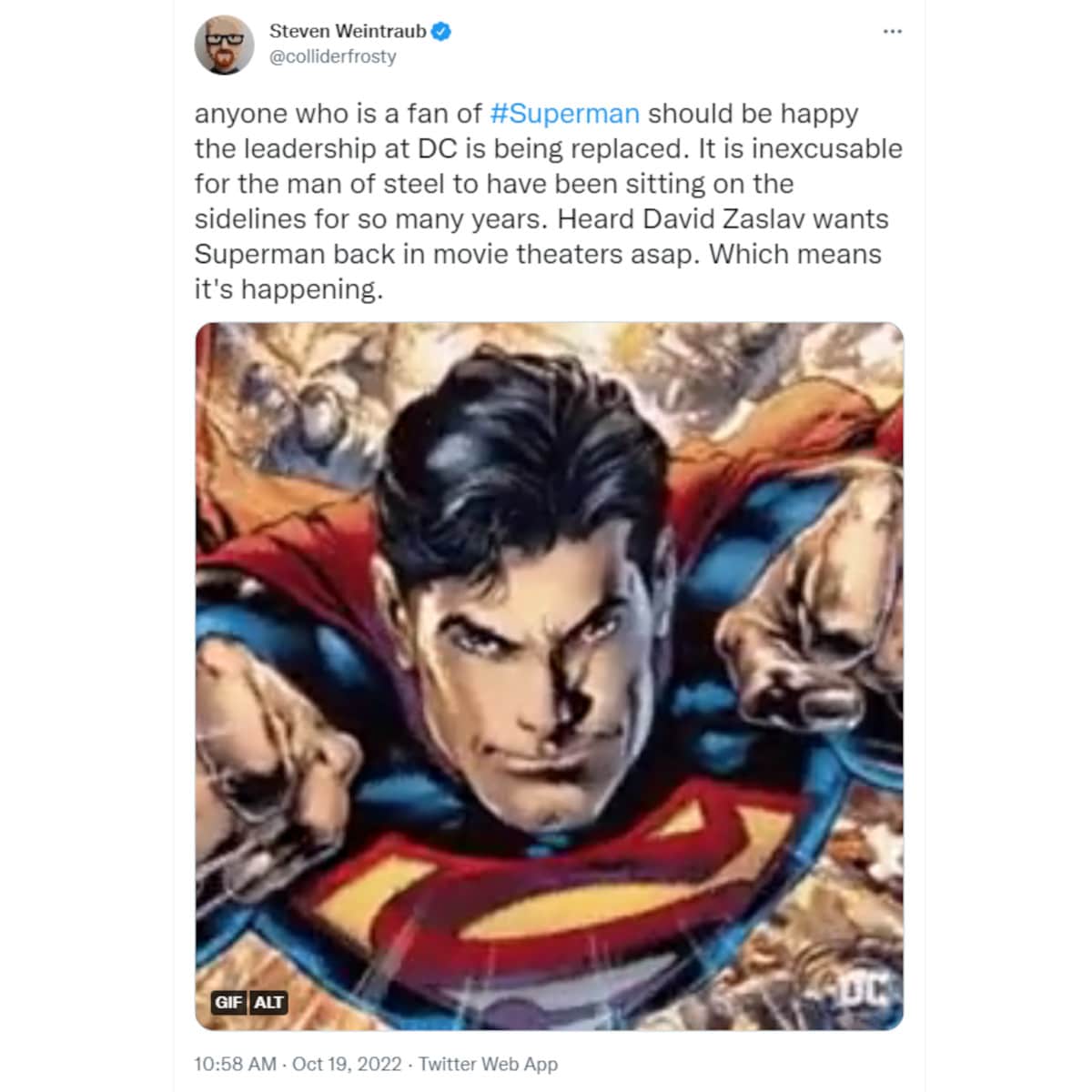 Henry Cavill back as Superman