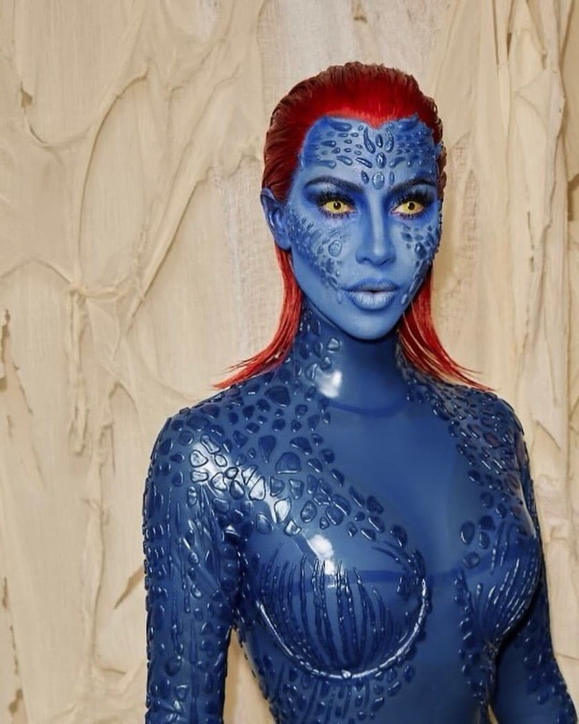 Kim Kardashian as Mystique