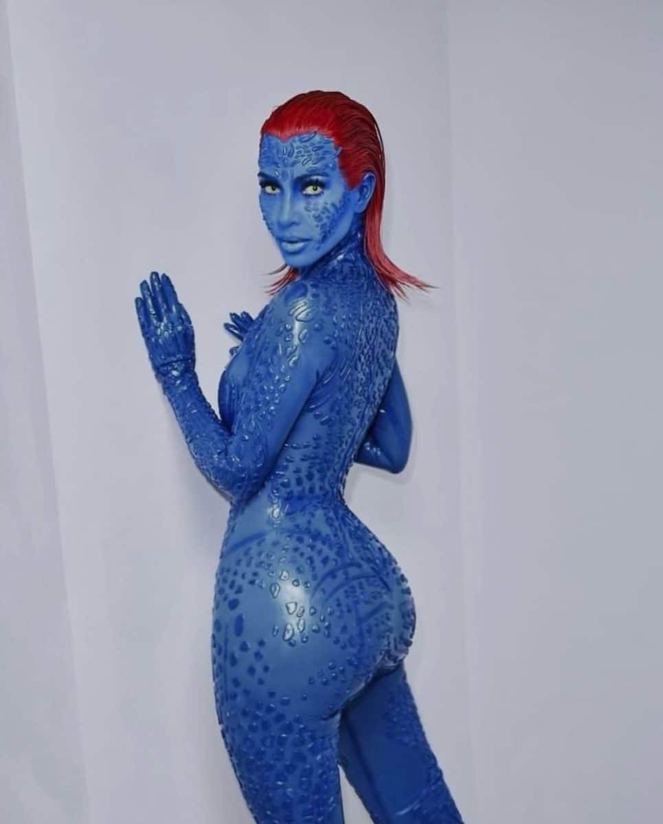 Kim Kardashian as Mystique