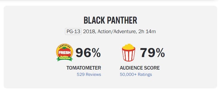 black panther rotten tomatoes