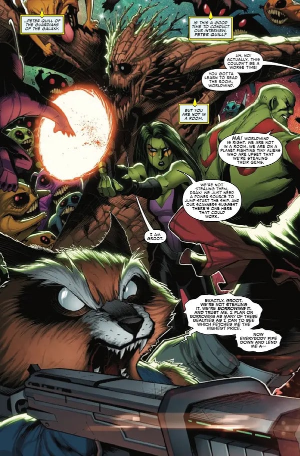 Guardians of the Galaxy Cosmic Rewind preview page