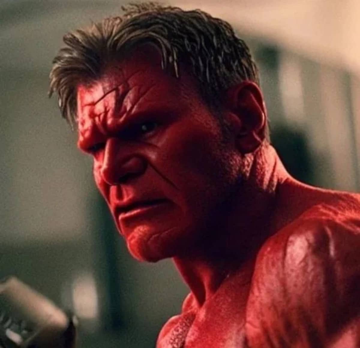 Harrison Ford Red Hulk fan art