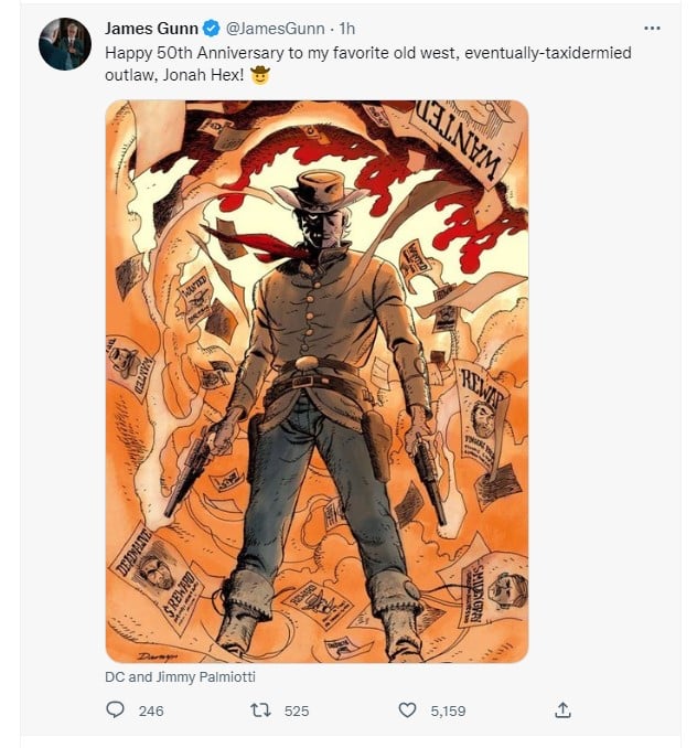 James Gunn Jonah Hex tweet