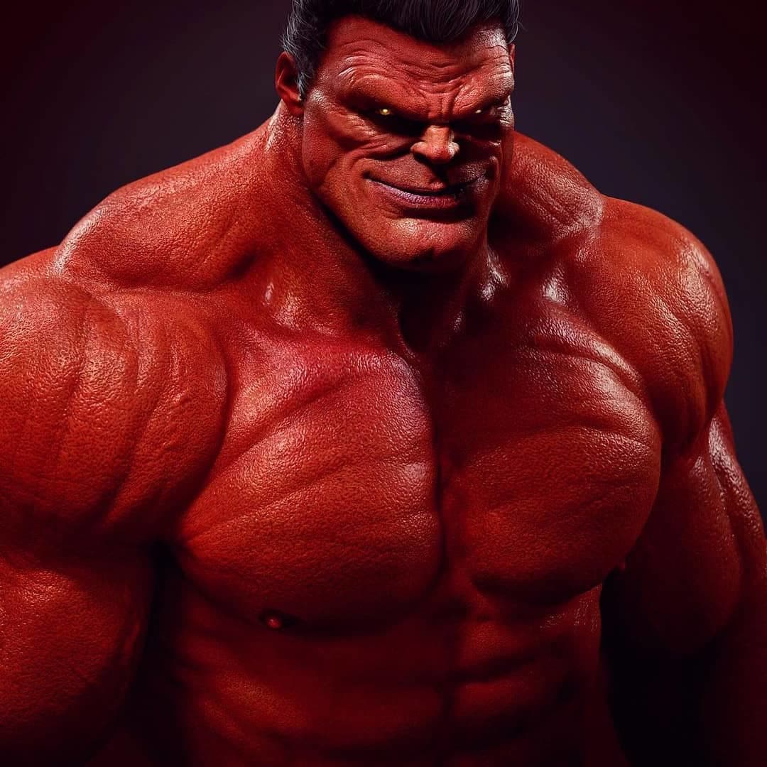 Red Hulk fan art Marvel