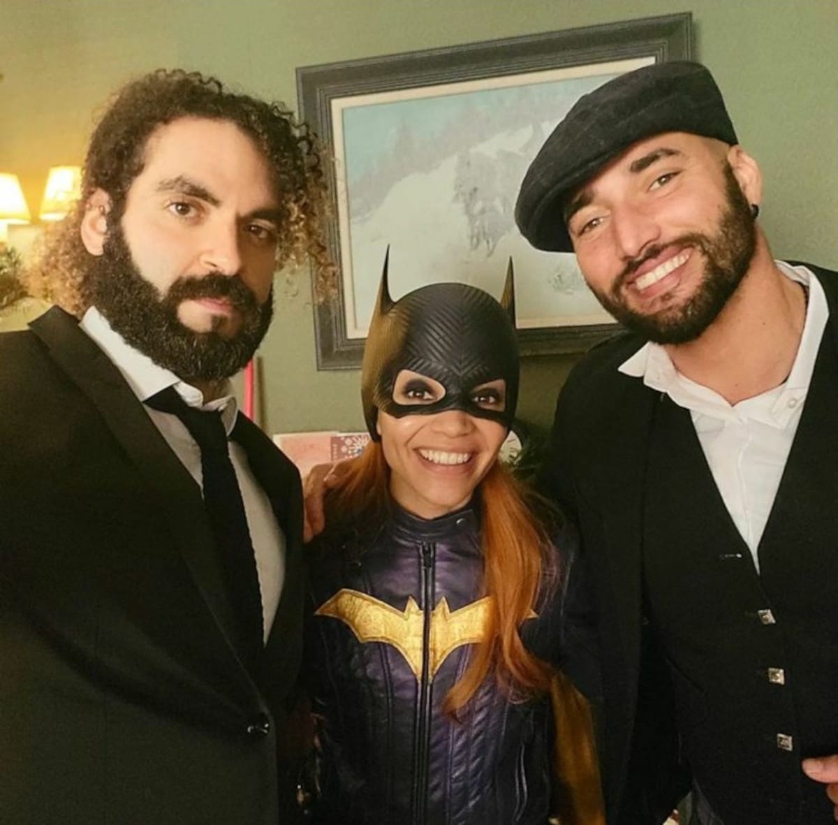 Batgirl directors Adil El Arbi and Bilall Fallah and Leslie Grace