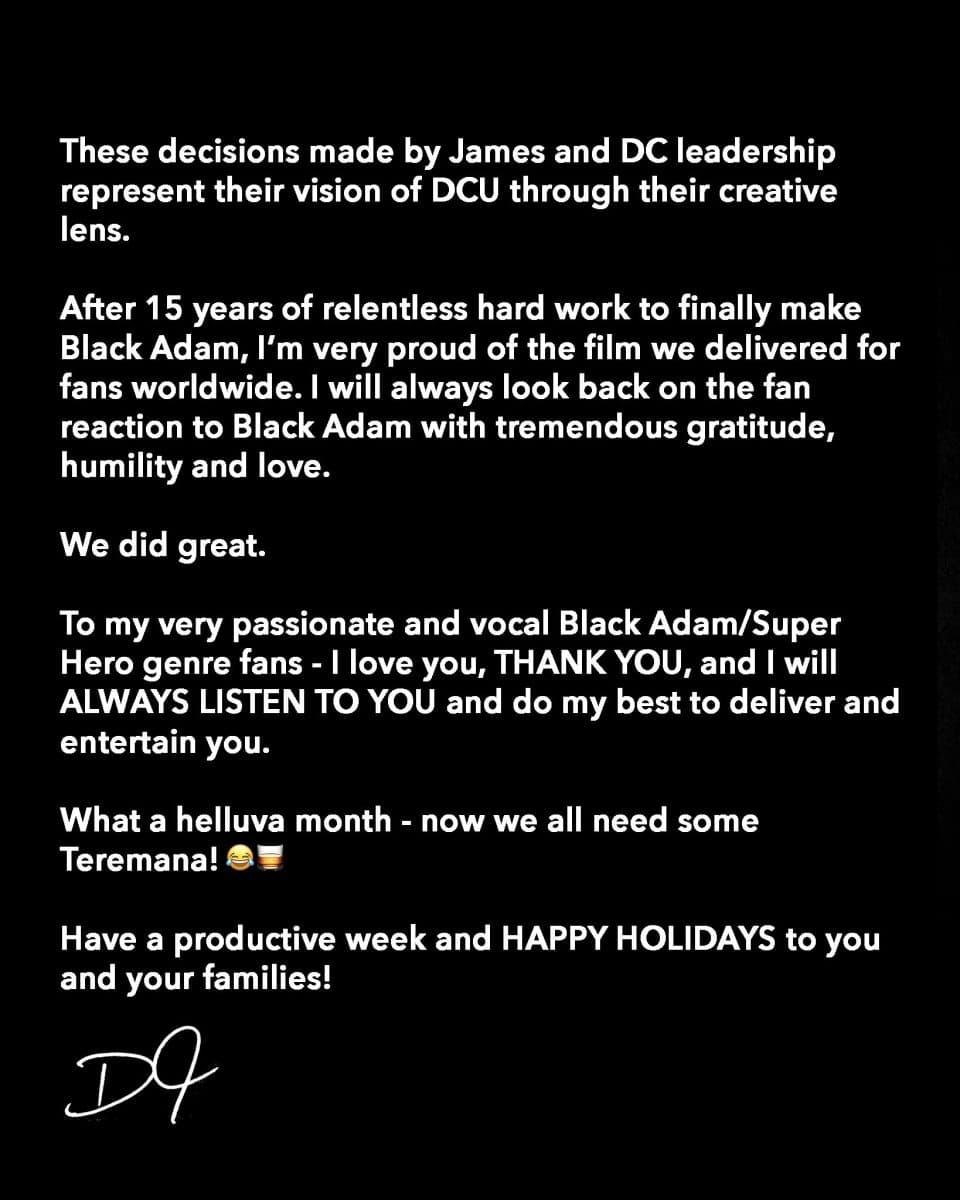 Dwayne Johnson Black Adam announcement