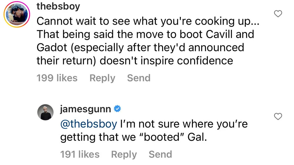 James Gunn responds to Gal Gadot Wonder Woman booted rumors