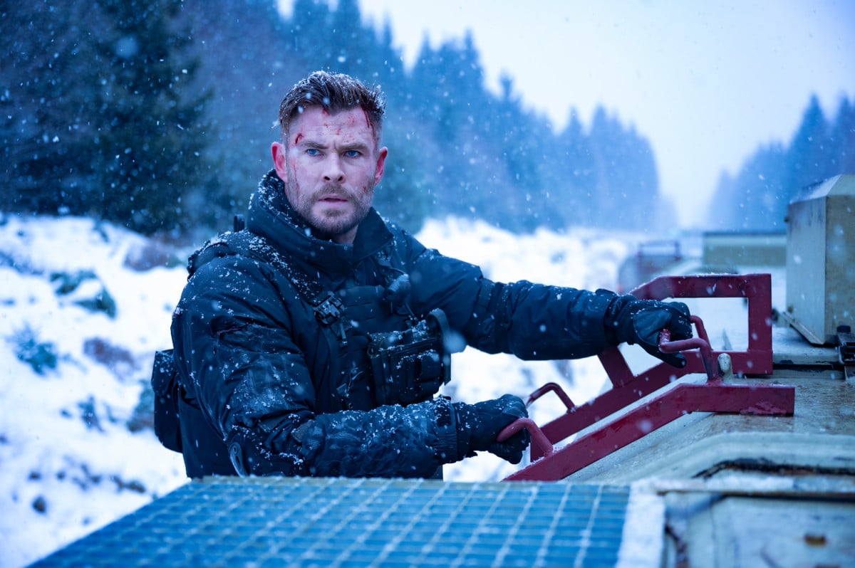 Chris Hemsworth as Tyler Rake in Extraction 2