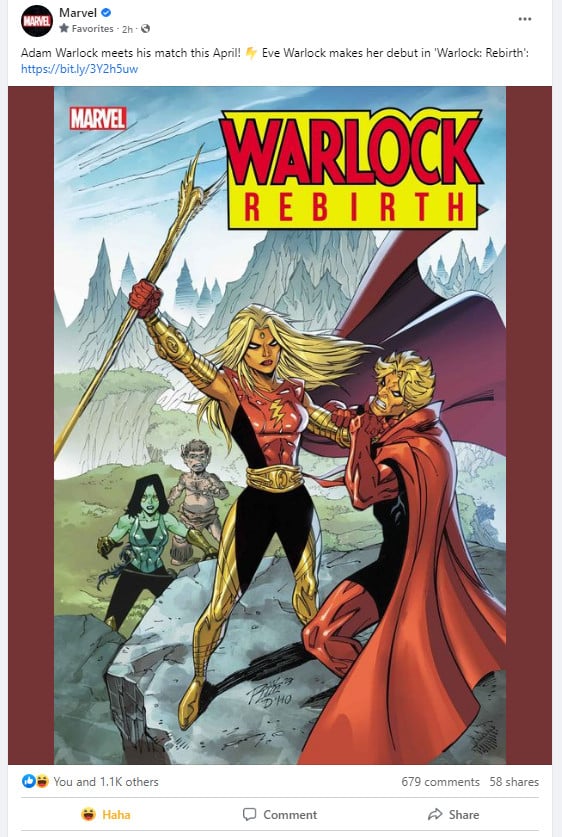 Marvel Comics Eve Warlock
