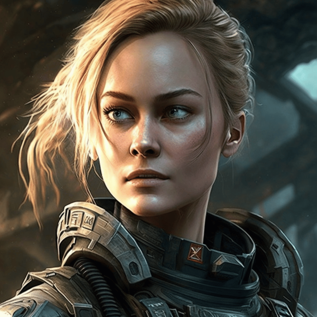 Brie Larson Gears of War video game fan art